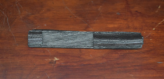 Celeris Sporerbeskyttere black silver faux gecko