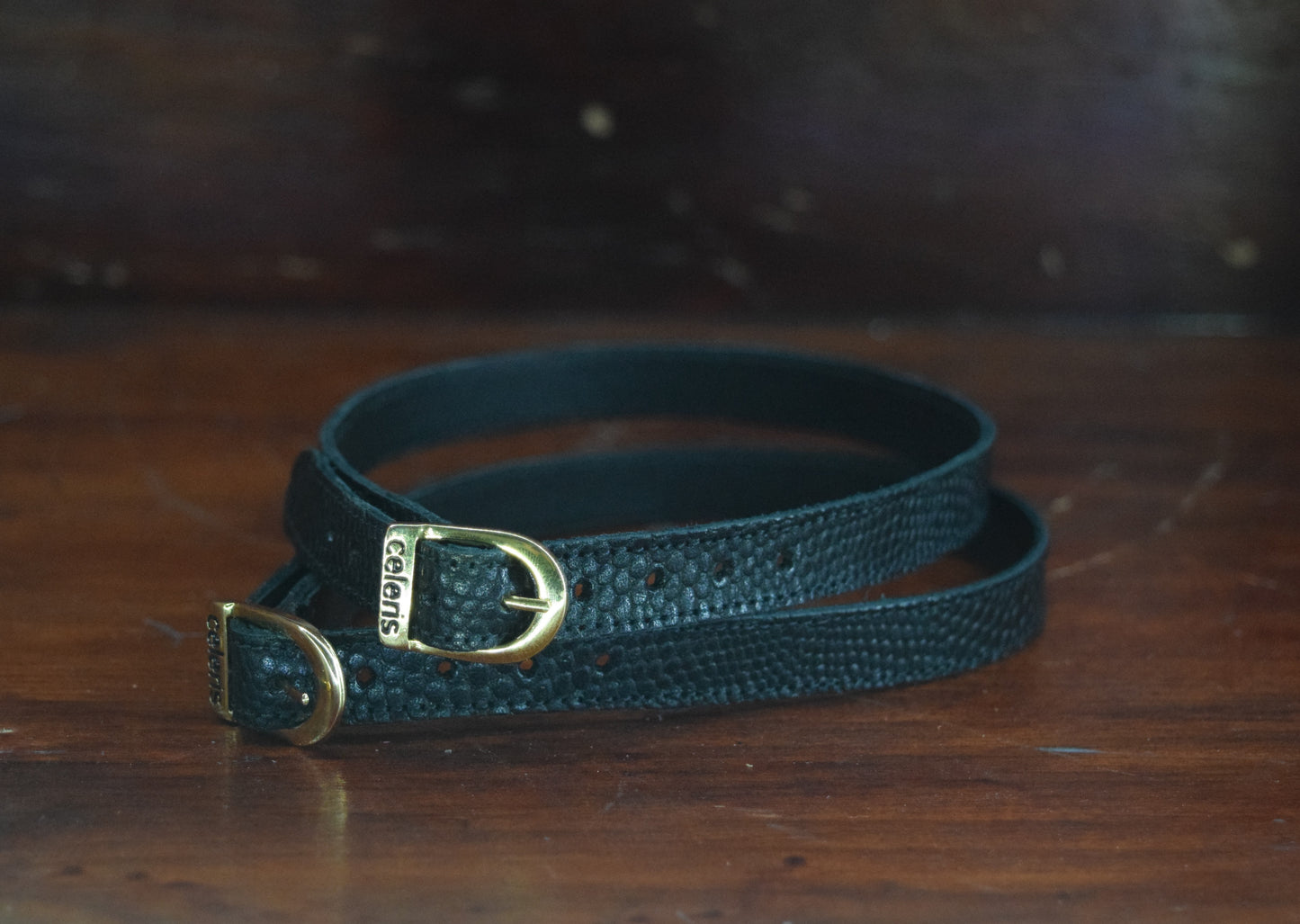 Celeris Sporeremme black faux gecko